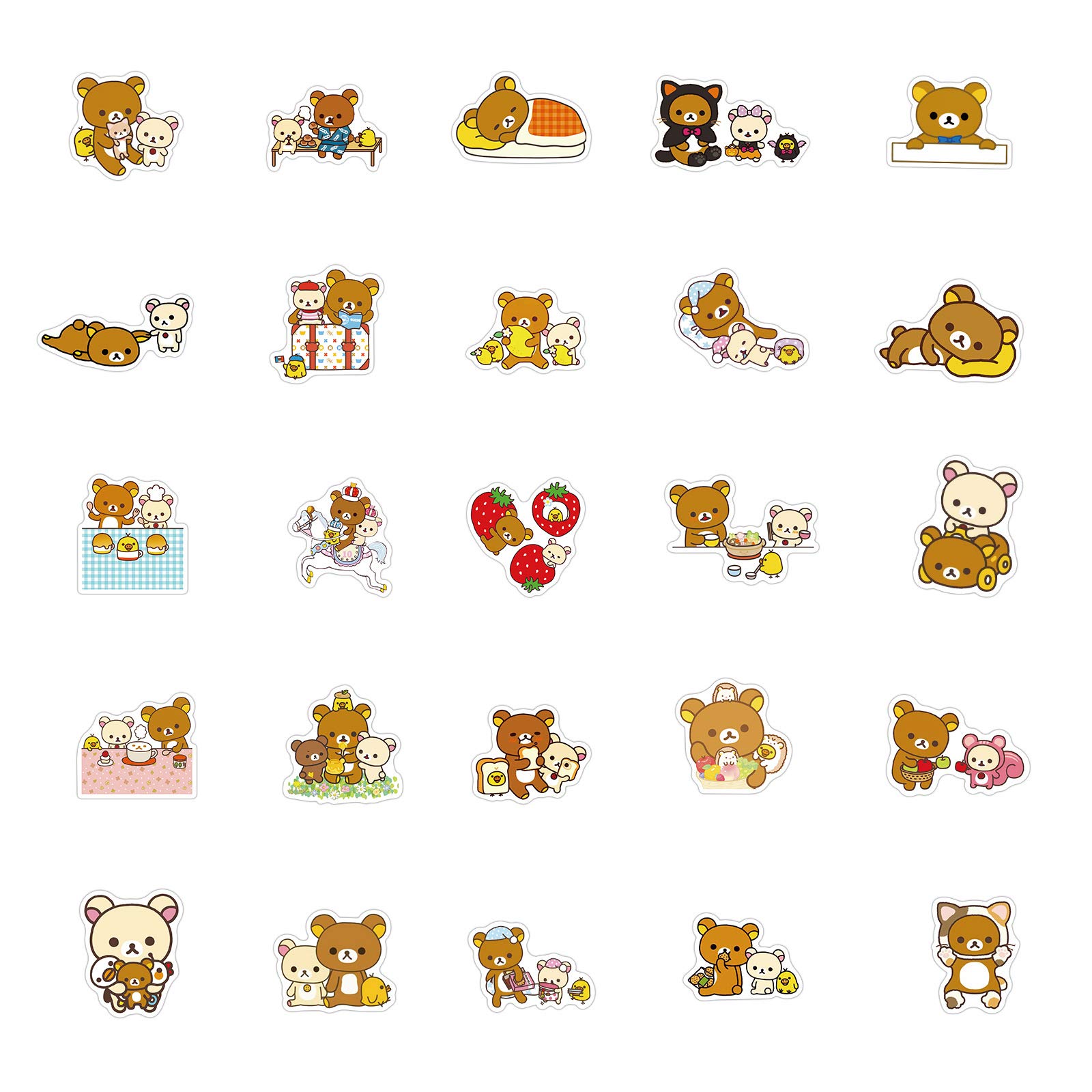 リラックマ　シール　ステッカー　まとめ売り Amazon.co.jp: 100枚入り リラックマ Rilakkuma San-X シール